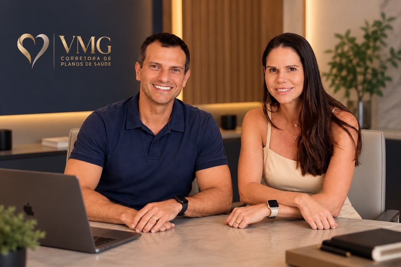 Vini e Mel, sócios da VMG Corretora
